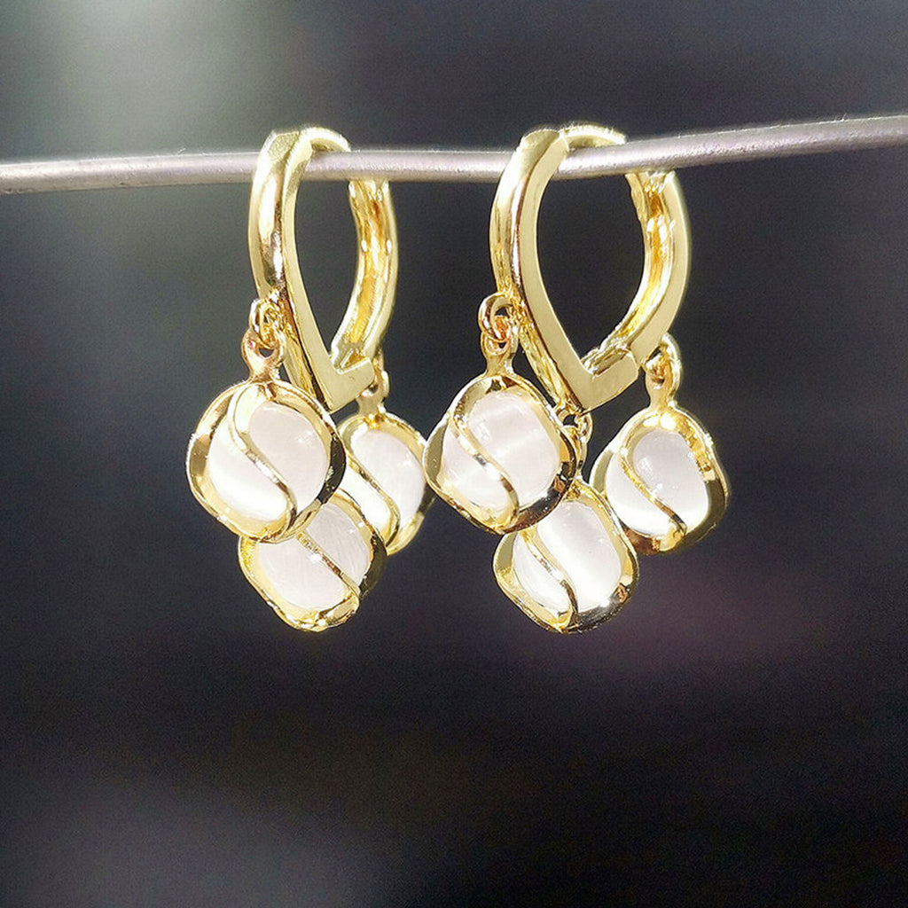 Cozy Crystal Hoop Earrings