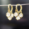 Cozy Crystal Hoop Earrings