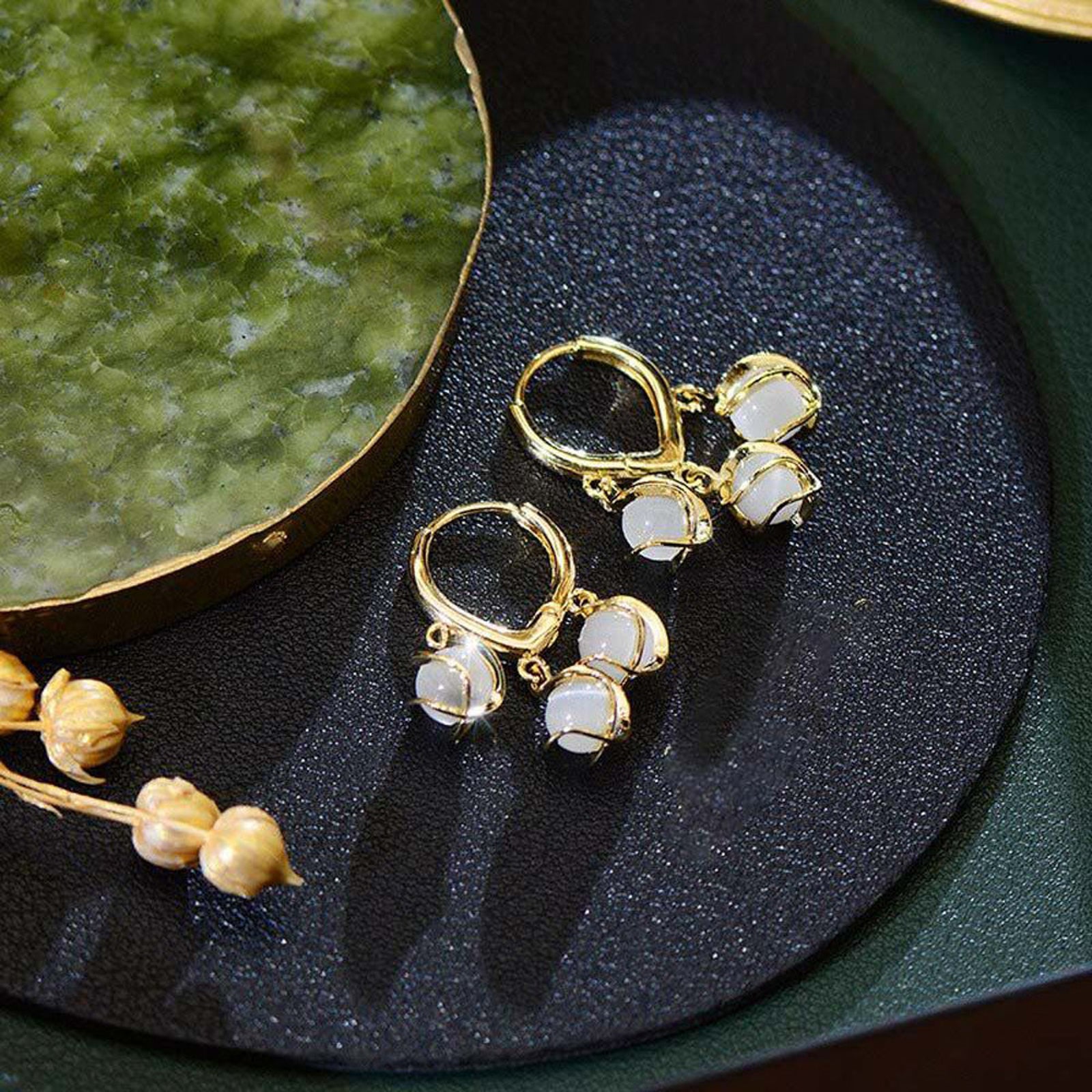 Cozy Crystal Hoop Earrings