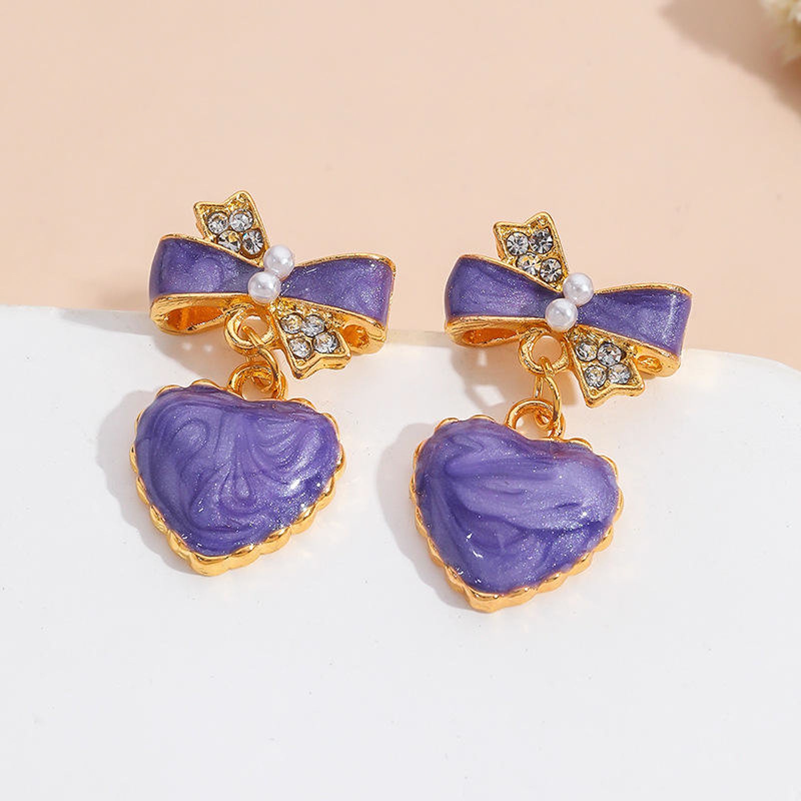 Elegant Gold Pearl Fan Stud Earrings – Sparkling Pavé Crystal Shell Earrings, Luxury Wedding and Evening Jewelry for Women